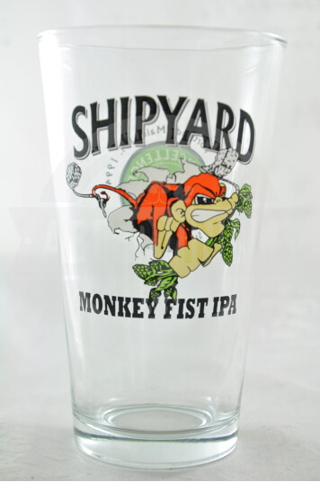 Bicchiere Birra Shipyard Monkey Fist IPA 40cl
