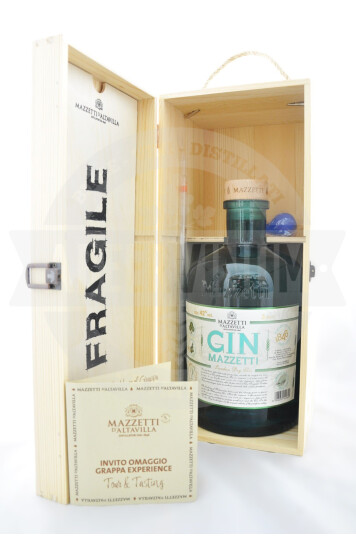 Cofanetto in Cassetta di Legno Gin con Pipetta Jereboam 3L - Mazzetti