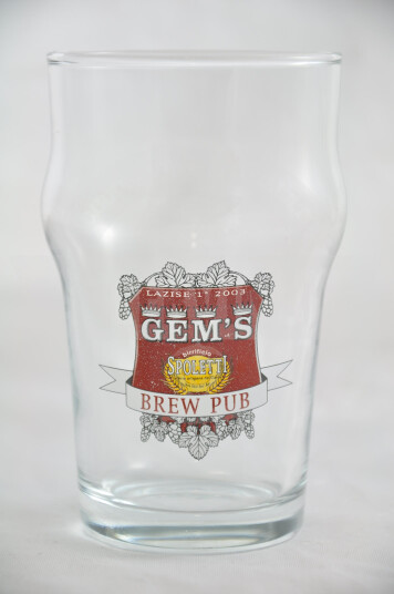 Bicchiere Birra Gem's Brew Pub 25cl