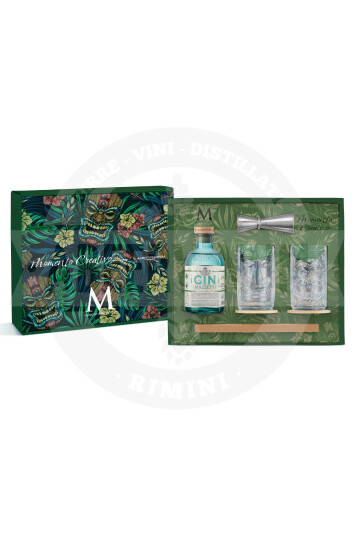Gin Confezione Momento Creativo 2 Tumbler Tiki, Jigger, Set Cannucce