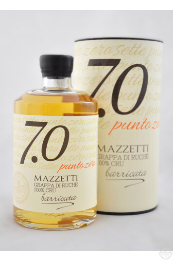 Grappa di Ruché 100% Cru 7.0 Barricata 50cl con Astuccio - Mazzetti