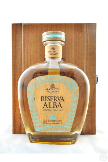 Grappa Riserva "Alba" Barolo & Erbaluce Cassetta di Legno 70cl - Mazzetti