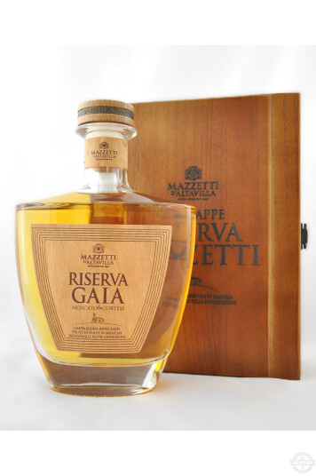 Grappa Riserva "Gaia" Moscato & Cortese Cassetta di Legno 70cl - Mazzetti