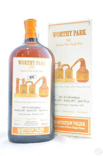 Jamaica Pure Single Rum 2007 70cl Worthy Park - Monymusk Distillery, Habitation Velier