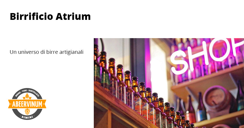 Atrium, un universo di birre artigianali